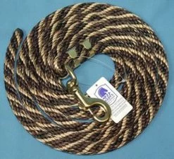 Nylon Lead Rope - Multi-Color -Equi Gear Shop 091049 nylon lead rope brown hair 02005 79494.1527294820