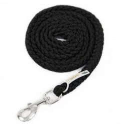 Schockemohle Catch Braided Nylon Lead Rope -Equi Gear Shop 1320 00007 schockemohle catch lead solid black 41634.1646869956