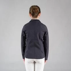Horze Adele Junior Show Coat 8 Horze Adele Junior Show Coat -Equi Gear Shop 33317 horze adele jr show coat dark blue back model 54875 01694.1583871958