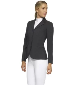 Cavalleria Toscana Zip Riding Jacket In Dark Grey -Equi Gear Shop GP zip riding jacket dark grey side GGD035 JE133 F898 CT 16306.1660057840