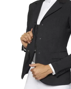 Cavalleria Toscana Zip Riding Jacket In Dark Grey -Equi Gear Shop GP zip riding jacket dark grey zipper GGD035 JE133 F898 CT 99925.1660057860