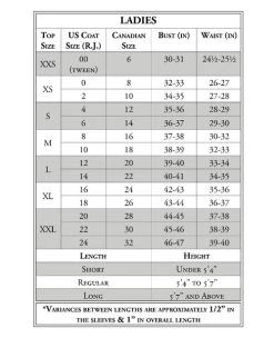 RJ Classics Sydney Coat 11 RJ Classics Sydney Coat -Equi Gear Shop Ladies Size Charts tops jackets rj classics 38014.1659024084