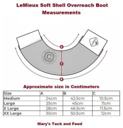 LeMieux Lambswool Overreach Boots -Equi Gear Shop Wrap Round OR Boot measure 85933.1638568631