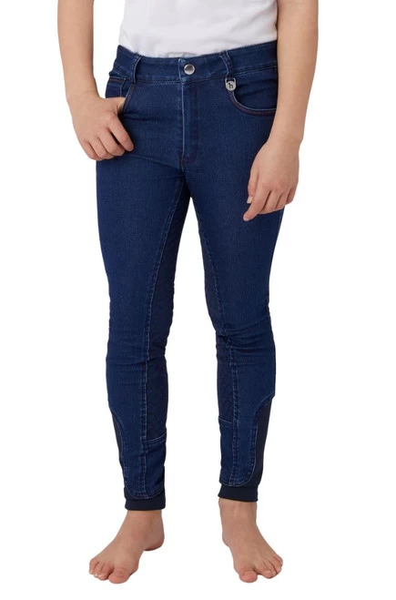 Horze Kids Allison Denim Breeches Full Seat 3 Horze Kids Allison Denim Breeches Full Seat - Image 3