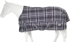 Pessoa Alpine Plaid Turnout Blanket -Equi Gear Shop alpine plaid blanket black clay 465595 pessoa 57696.1664587716