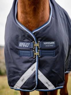 Horseware Ireland Horseware Amigo Bravo 12 Medium Turnout 250g -Equi Gear Shop amigo bravo 12 250g blue front aara42 bcskHW 73173.1675370392