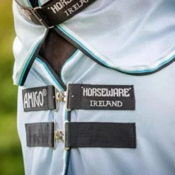 Horseware Ireland Amigo Bug Rug Fly Sheet -Equi Gear Shop amigo bug rug fly sheet azure blue chest buckles AFRR70 DDKW horseware 46946.1675107641