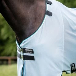 Horseware Ireland Amigo Bug Rug Fly Sheet -Equi Gear Shop amigo bug rug fly sheet azure blue detail AFRR70 DDKW horseware 01005.1675107664