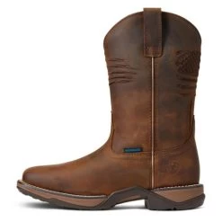 Ariat Anthem Patriot Waterproof Western Boot 12 Ariat Anthem Patriot Waterproof Western Boot -Equi Gear Shop anthem patriot h20 distressed brown outside 10040369 ariat 29485.1663183022