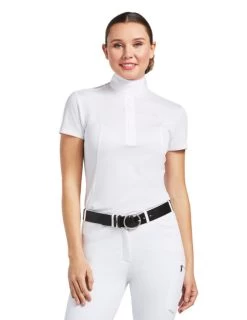 Ariat Aptos Short Sleeve Show Shirt -Equi Gear Shop aptos short sleeve show shirt white front 10008992 ariat 36931.1641678414