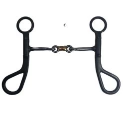 Reinsman DR Argentine 3-Piece Dogbone Bit -Equi Gear Shop argentine 3 piece dogbone black front dr025 reinsman 86211.1679532031