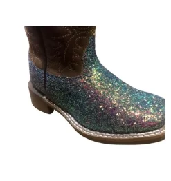 Kids Smoky Mountain Ariel Glitter Boots -Equi Gear Shop ariel glitter square toe glitter foot2 3077 smoky mtn 94488.1628888000