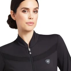 Ariat Ascent Full Zip Sweatshirt 12 Ariat Ascent Full Zip Sweatshirt -Equi Gear Shop ascent zip sweatshirt black front detail 10039435 ariat 73804.1645568921
