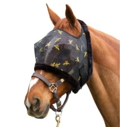 Bee Mine Fly Mask 5 Bee Mine Fly Mask -Equi Gear Shop bee fly mask fleece side mackey 44275.1644094552