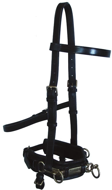 Bobby's English Tack Leather Lunge Caveson 1 Bobby's English Tack Leather Lunge Caveson