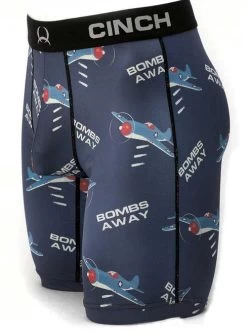 Men's Cinch Bombs Away Boxer Briefs 5 Men's Cinch Bombs Away Boxer Briefs -Equi Gear Shop bombs away boxers blue front MXY6001023 cinch 59540.1674679870