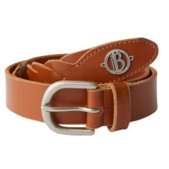 B Vertigo Braided Leather Belt