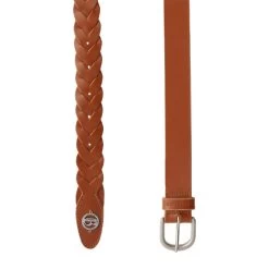 B Vertigo Braided Leather Belt -Equi Gear Shop braided belt light brown ends 31905 LBR b vertigo 47546.1667945956
