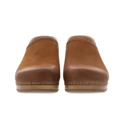 Dansko Brenna Clog -Equi Gear Shop brenna clog tan burnished pair front dansko 05466.1640727430