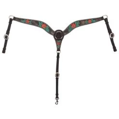 Circle Y Cactus Flower Breast Collar -Equi Gear Shop cactus flower breast collar 1000 23 SC circle y 62023.1613591802