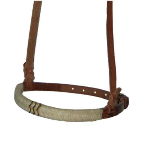 Buckaroo Leather Cavesson With Rawhide 1 Buckaroo Leather Cavesson With Rawhide