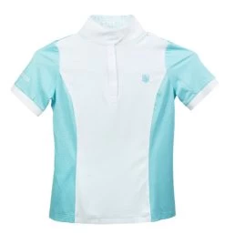 Kids Romfh Bit Signature Show Shirt Short Sleeve -Equi Gear Shop chd bit signature ss bleached aqua collar open 470912 romfh 61735.1684880262