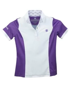 Kids Romfh Bit Signature Show Shirt Short Sleeve -Equi Gear Shop chd bit signature ss lavender bits open collar 470912 romfh 01359.1684880225