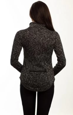 Goode Rider Chill Out Fleece Top -Equi Gear Shop chill out fleece top heather black back 18160 4059 goode rider 59116.1666131409