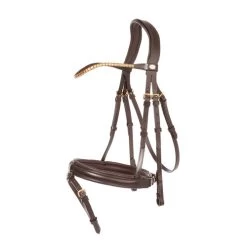 Kavalkade Clinchesse Snaffle Bridle -Equi Gear Shop clinchesse bridle brown brass 19042 kavalkade 15205.1607203847