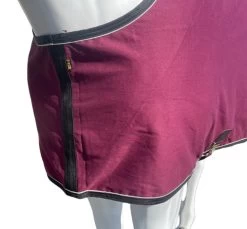 Big D Cotton Canvas Day Sheet Closed Front -Equi Gear Shop closed front cotton canvas sheet maroon black front big d 37526.1673041794