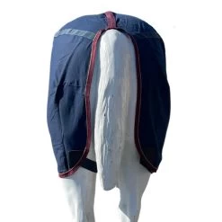 Big D Cotton Canvas Day Sheet Closed Front -Equi Gear Shop closed front cotton canvas sheet navy maroon back big d 34806.1673042264