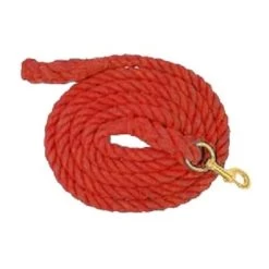 Heavy Cotton Lead Rope -Equi Gear Shop cotton lead rope 10ft red 46317701 partrade 44120.1670430765