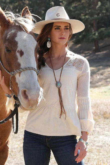 Cruel Denim Crochet Detail Top 1 Cruel Denim Crochet Detail Top