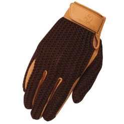 Heritage Crochet Riding Gloves -Equi Gear Shop crochet riding glove brown HG275 heritage gloves 28912.1643407638
