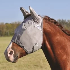 Cashel Crusader Fly Masks -Equi Gear Shop crusader fly mask ears grey cashel 74491.1658949887