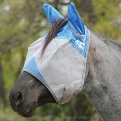 Cashel Crusader Fly Masks -Equi Gear Shop crusader fly mask ears warrior blue cashel 82528.1658966384