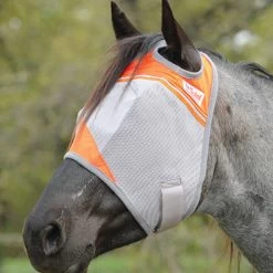 Cashel Crusader Fly Masks -Equi Gear Shop crusader fly mask orange no ears CFMS CH cashel 07079.1658964585