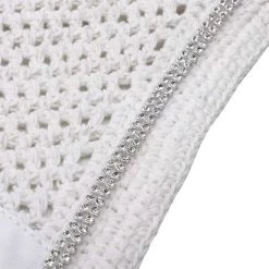 Kavalkade Crystal Fly Bonnet -Equi Gear Shop crystal fly bonnet white detail 36103 WHITE kavalkade 72432.1621107296