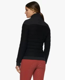 Cavalleria Toscana Wool Quilt And Jersey Jacket -Equi Gear Shop ct wool jersey quilted jacket black back MAD120 LY001 9999 cavalleria toscana 25069.1668277846