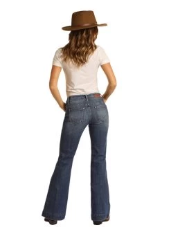 Rock & Roll Cowgirl Denim Trouser Jean -Equi Gear Shop denim trouser jean back W8M8229 rrcg 89021.1616355310