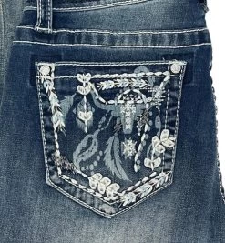 Grace In LA Easy Fit Steer Pocket Jean -Equi Gear Shop easy fit cow pocket pocket EB61610 grace in la 26945.1657823391