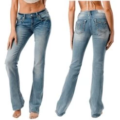 Grace In LA Jr Fit Steer Head Pocket Jeans -Equi Gear Shop easy fit horseshoe front back EB51780 grace LA 1 08205.1689631895
