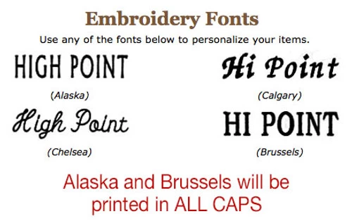 Embroidery For Stall Front Bag & Stall Guard 1 Embroidery For Stall Front Bag & Stall Guard