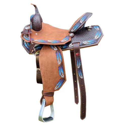 Alamo Saddlery Feather Barrel Saddle 3 Alamo Saddlery Feather Barrel Saddle - Image 3