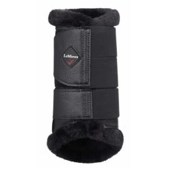 LeMieux Fleece Lined Brushing Boots -Equi Gear Shop fleece lined brushing boot black 8953 lemieux 60963.1636831261