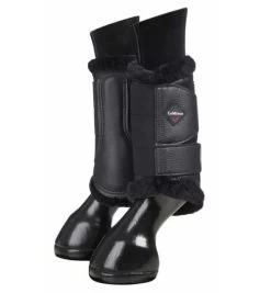 LeMieux Fleece Lined Brushing Boots -Equi Gear Shop fleece lined brushing boots black pair 8953 lemieux 44596.1665191267