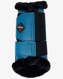 LeMieux Fleece Lined Brushing Boots -Equi Gear Shop fleece lined brushing boots marine outside IT00602 lemieux 30483.1665191357