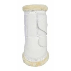LeMieux Fleece Lined Brushing Boots -Equi Gear Shop fleece lined brushing boots white side 8950 lemieux 01933.1636831266