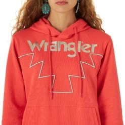 Wrangler Geo Hoodie -Equi Gear Shop geo hoodie dark pink detail 112317323 wrangler 80613.1656709559