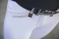 Kids Romfh Sarafina Breeches Knee Patch -Equi Gear Shop girls sarafina white front detail 469622 romfh 65678.1684881161